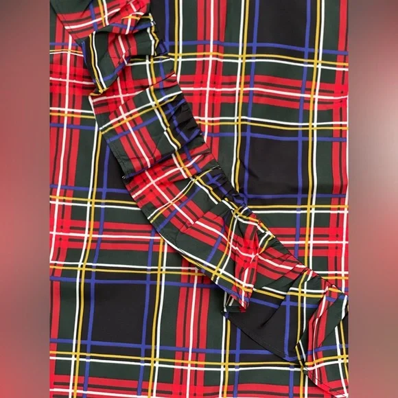 J Crew Factory Women’s Tartan Plaid Size 8 Sleeveless Top - Picture 3 of 15